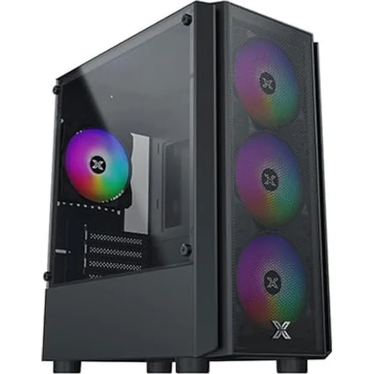 Xigmatek NYX Air II Mini Tower PC-Gehäuse, langlebig mit flexibler Gestaltung, schwarz