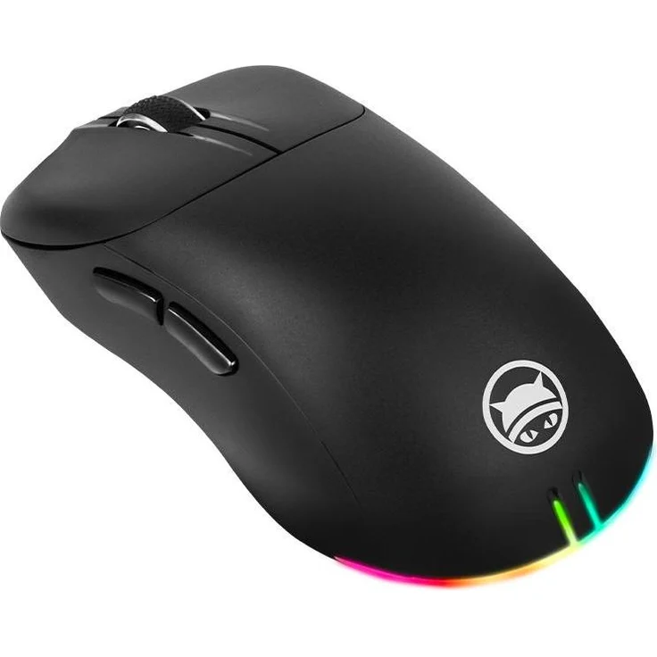 Gamiac PA50 Mice, kabelgebundene Gaming-Maus mit PixArt 3327 Sensor, 12000 DPI, 10 RGB-Modi, schwarz