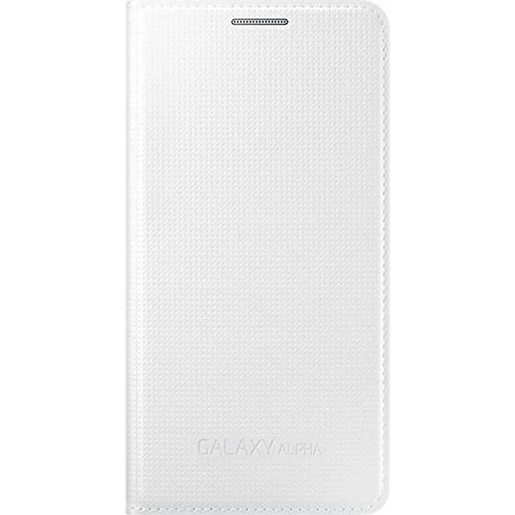 Samsung Flip-Tasche EF-FG850BW Galaxy Alpha weiß – Bild 3