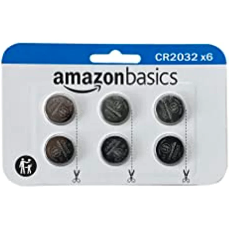 Amazon Basics CR2032 Lithium-Knopfzellen, Paquete de 6 – Bild 1
