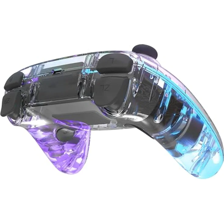 Speedlink RAIT NX RGB Gamepad, Wireless/Wired Controller für PC/Android/Switch OLED/Lite, transparente Optik, RGB-Beleuchtung, 600mAh Akku – Bild 4