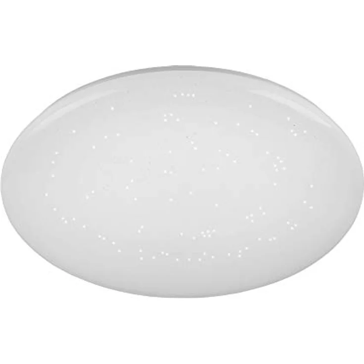 Trango 3180 Modern LED Deckenleuchte *ROSIE* Acryl Lampenschirm mit Kristalleffekt, 12 Watt Modul 3000K warmweiß, 290mm Durchmesser, weiß – Bild 4