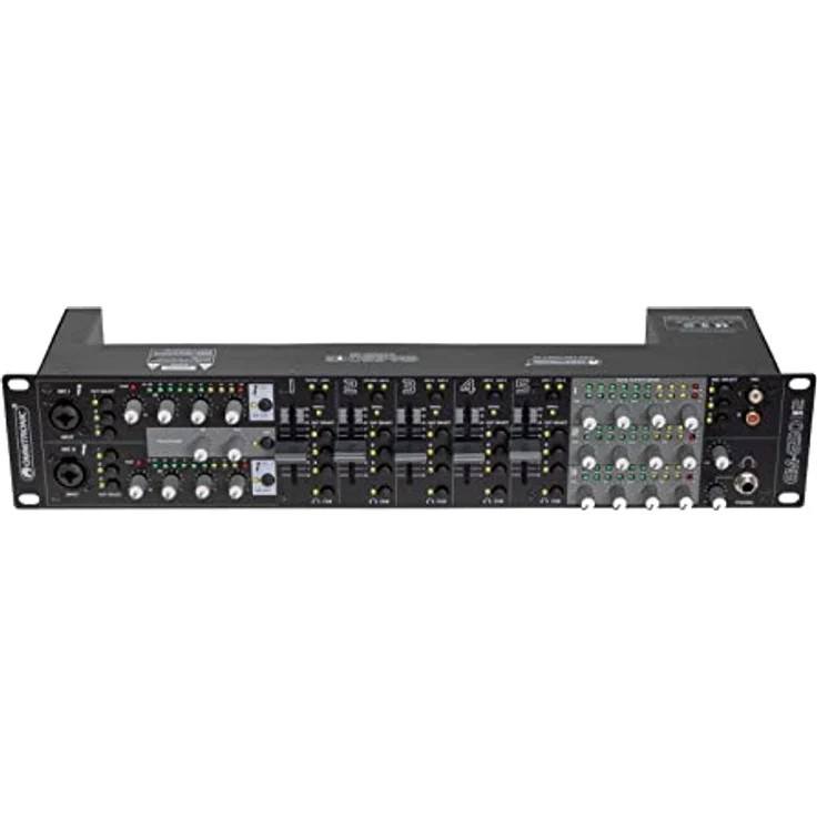 Omnitronic EM-650B MK2 Entertainment-Mixer, robustes Mischpult mit sieben Kanälen für Studio- und Live-Anwendungen – Bild 4