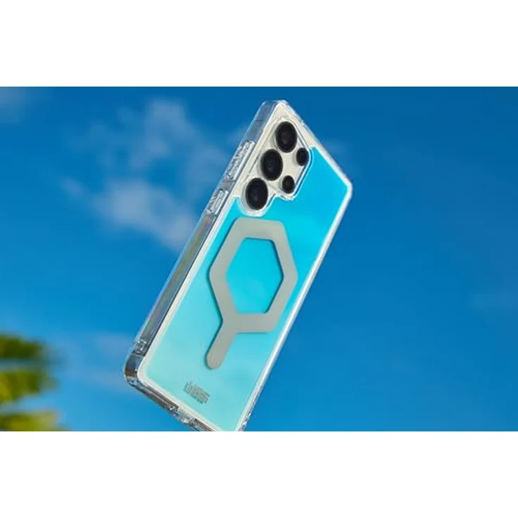 URBAN ARMOR GEAR Plyo Pro Case Samsung Galaxy S25 Ultra Hülle (Offiziell Designed for Samsung Zertifiziert, Magnetring, Wireless Charging kompatibles Cover) blau/Ombre – Bild 4