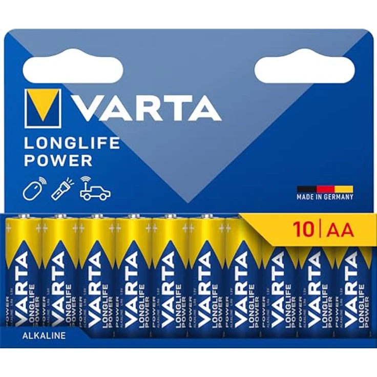 Varta Batterien AA, 10 Stück, Longlife Power, Alkaline, 1,5V, Made in Germany – Bild 2
