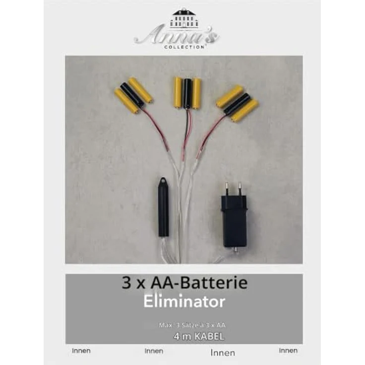 Coen Bakker Batterie Adapter 3 x 3 AA Mignon, 4,5V Wandler mit 4m Kabel für LED-Geräte – Bild 7