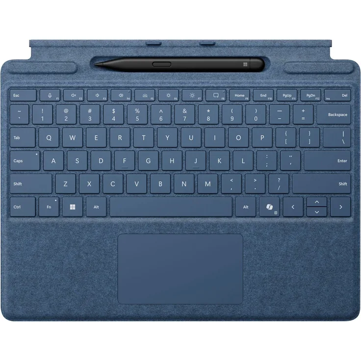 Microsoft Surface Pro mit Slim Pen Tastatur mit Touchpad (mit Slim Pen) in saphirblau