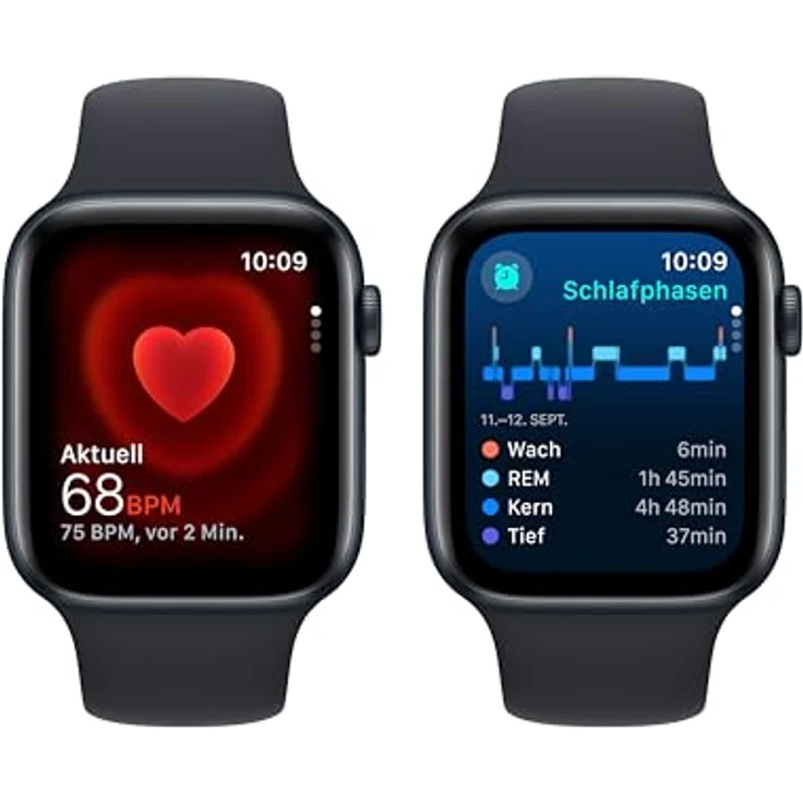 Apple Watch SE (2. Generation) GPS + Cellular, 44 mm Aluminiumgehäuse Mitternacht, Sportarmband Mitternacht – M/L – Bild 4