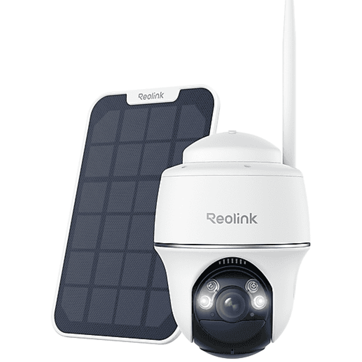 REOLINK Argus B430, Outdoor PT Akkukamera mit Solarstrom, 5MP Farbnachtsicht, drahtlos, 355° Schwenk- und 140° Neigefunktion, PIR-Bewegungserkennung, Zwei-Wege-Audio