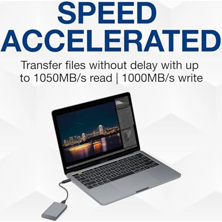 LaCie Mobile SSD Secure 1TB, USB 3.1 Type C, Rescue SED, Space Gray, Inkl. Rescue Service – Bild 5