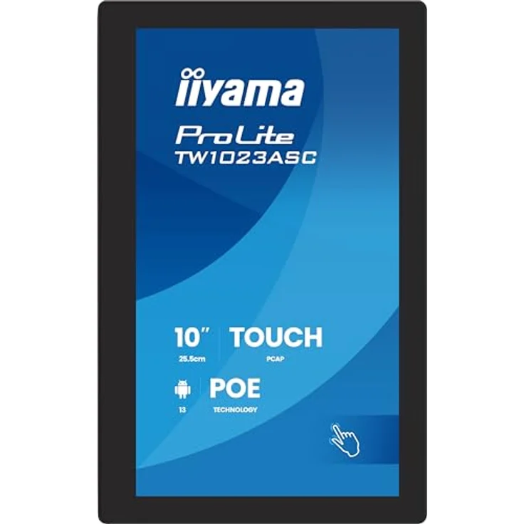 iiyama Prolite TW1023ASC-B3P, 10,1" Touchscreen-PC mit Android 13, 10-Punkt Multitouch, PoE, WLAN, HDMI-Out, 24/7 Nutzung, Anti-Fingerprint – Bild 4