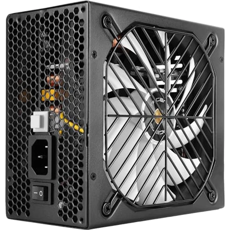 Tacens Valeo V 800M, ATX 3.1 Netzteil 800W, 80Plus Silver, AI2-RPM FDB 140mm Lüfter, modulare Kabelmanagement, schwarz – Bild 2