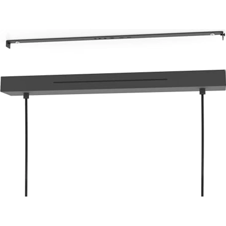 Eglo Hornwood-Z LED-Pendelleuchte, RGB/CCT, 79,3 cm x 20,9 cm, Schwarz-Braun, smarte Deckenbeleuchtung mit App-Steuerung – Bild 5