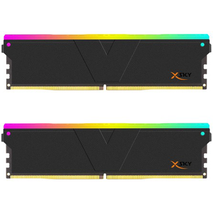 V-Color Manta XSky RGB DDR5-6000 RAM, 16 GB Dual-Kit (2x 8 GB), CL30, schwarz, AMD EXPO Support