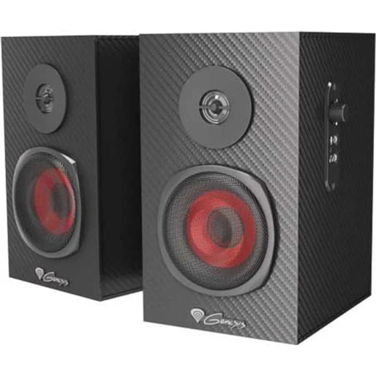 Genesis Lautsprecher 2.0 Helium 200 Ncs-1305, Gaming-Lautsprecher mit 20 W Leistung und rotem Farbschema – Bild 4