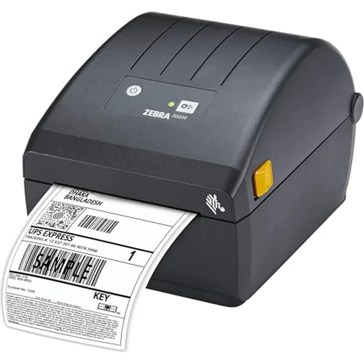 Zebra ZD220, Thermodirekt Drucker mit 203 x 203 DPI, 102 mm/s, Kabelgebunden, schwarz