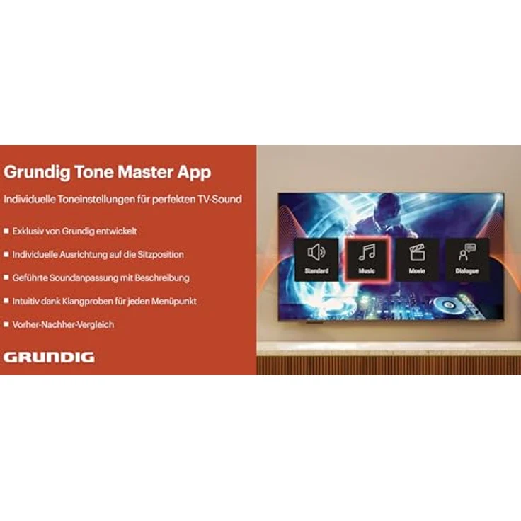 Grundig 75 VOE 84 Q, 75 Zoll QLED TV, 4K UHD, Google TV, Dolby Vision, HDR10+, Schwarz – Bild 3