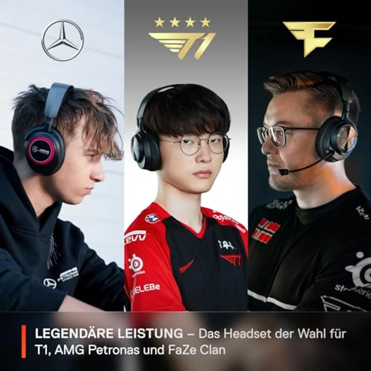 SteelSeries Arctis Nova Pro Wireless Gaming Headset - Neodym-Magnettreiber, Aktive Geräuschunterdrückung, Infinity Power System, ClearCast Gen 2 Mic - PS5, PS4, PC, Switch, Mobile – Bild 3