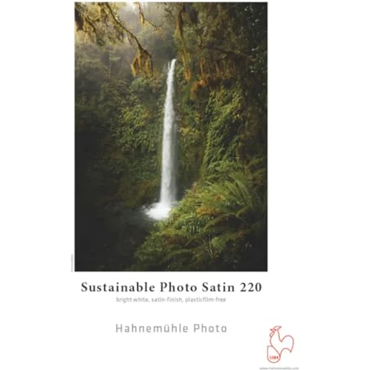 Hahnemühle Sustainable Photo Satin, nachhaltiges Fotopapier, perlglänzend, naturweiß, 220 g/m² (297 x 420 mm) – Bild 2