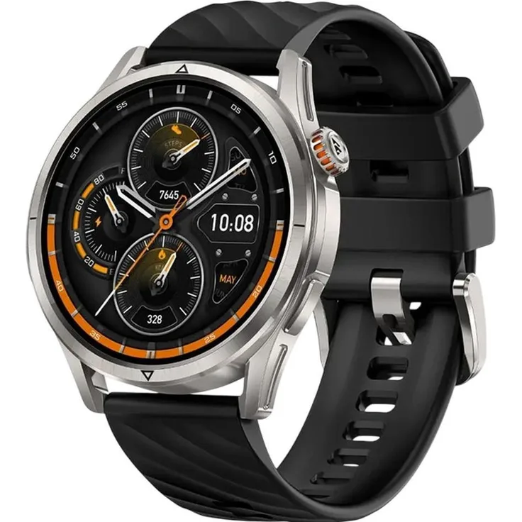 Kospet Smartwatch Magic R10, 1,43 Zoll AMOLED-Display, 316L-Edelstahlgehäuse, IP69K & 5ATM wasserdicht, 50 Tage Akkulaufzeit, Silber