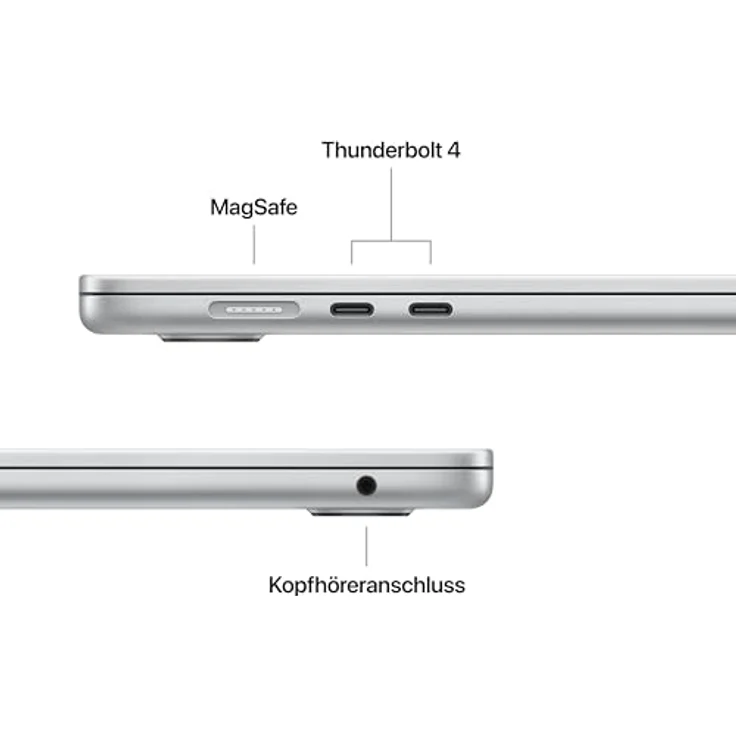 APPLE MacBook Air (2026) - 15,3 Zoll, Apple M5, 16 GB RAM, 512 GB SSD, Silber, macOS – Bild 5