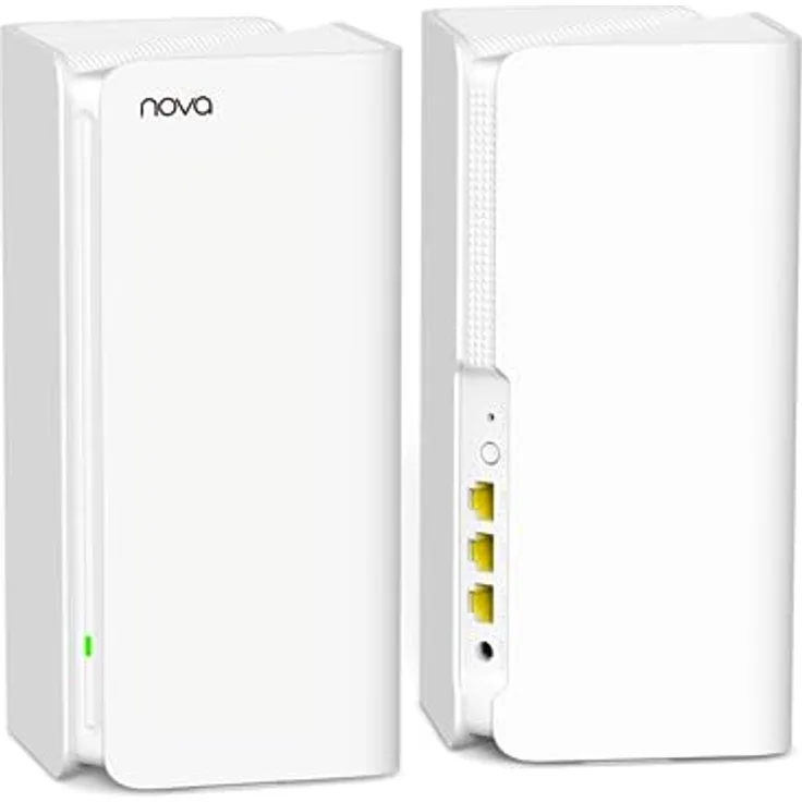 Tenda AX5400 Dual-band Wi-Fi 6 Mesh Router, bis zu 4804 Mbit/s, 6 Antennen, Weiß