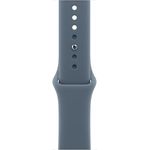 Apple Sportarmband für Watch, 46 mm, maritimblau, S/M, aus Hochleistungs-Fluorelastomer mit innovativem Verschluss