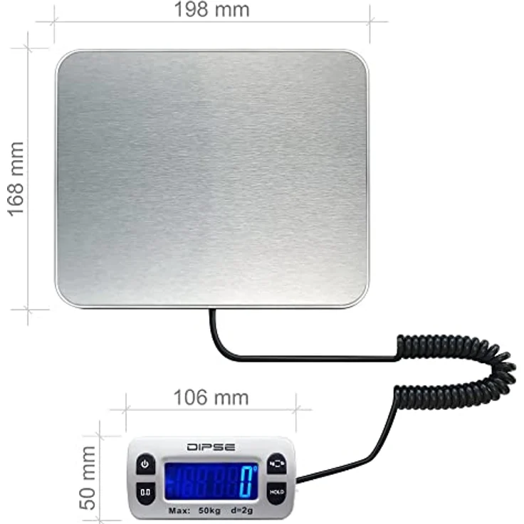 DIPSE Parcel Mini 50 Paketwaage – Bild 4