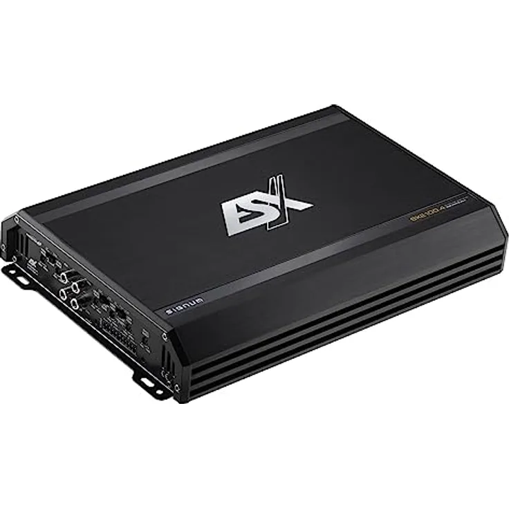 ESX ESX SIGNUM SXE100.4 4-Kanal Verstärker mit 4 x 65/100 Watt RMS, Aluminium Kühlkörper und Error Protection System