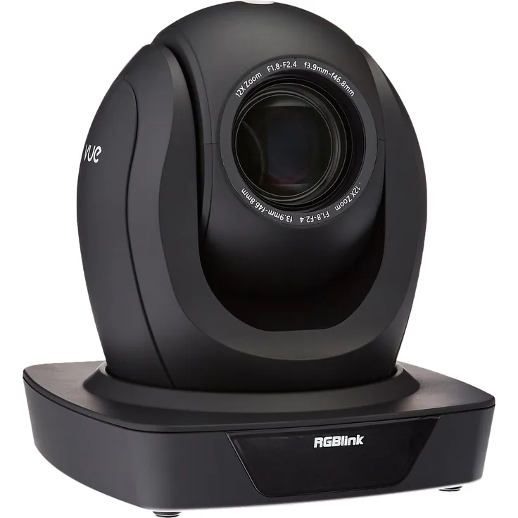 RGBlink VUE PTZ Camera 12x (1920 x 1080 Pixels), Netzwerkkamera, Schwarz - Professionelle Broadcast PTZ Kamera mit 12-fachem optischem Zoom
