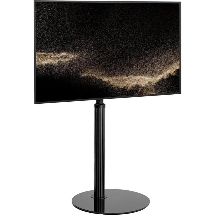 LuxusKollektion TV Stand, höhenverstellbar und schwenkbar mit Ablage, dunkelgrau, 400 cm Breite