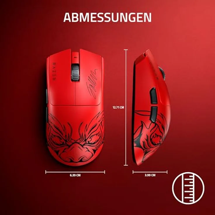 Razer Viper V3 Pro Faker Edition Wireless Gaming Maus - rot, ultraleicht, 8.000 Hz Abtastrate – Bild 9