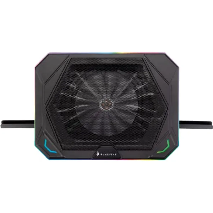 SureFire Bora X1 Gaming Laptop Cooling Pad, Laptop-Kühler für Laptops bis 17 Zoll, regulierbare Fan Geschwindigkeit, mehr Leistung, RGB-Beleuchtung
