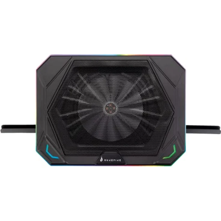 SureFire Bora X1 Gaming Laptop Cooling Pad, Laptop-Kühler für Laptops bis 17 Zoll, regulierbare Fan Geschwindigkeit, mehr Leistung, RGB-Beleuchtung – Bild 1