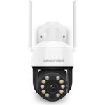 Weber Protect Oculus Pro Überwachungskamera, QuadHD, 20x Zoom, Schwenkbar, Personenerkennung, App - Farbige Nachtsicht, Entwickelt in Berlin, Handy