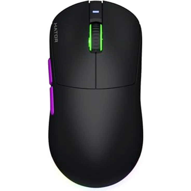 Hator Quasar 3 Ultra 8K Wireless (Kabellos, Kabelgebunden), Maus, Schwarz – Bild 2