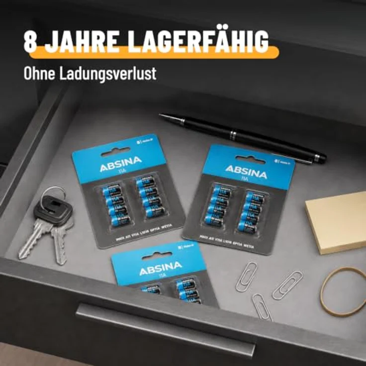 ABSINA 4x L1016F 6V 11A Alkaline Batterie, temperaturfest von -20°C bis +60°, langlebig und zuverlässig, ideal für Funkfernbedienungen und Alarmanlagen – Bild 4