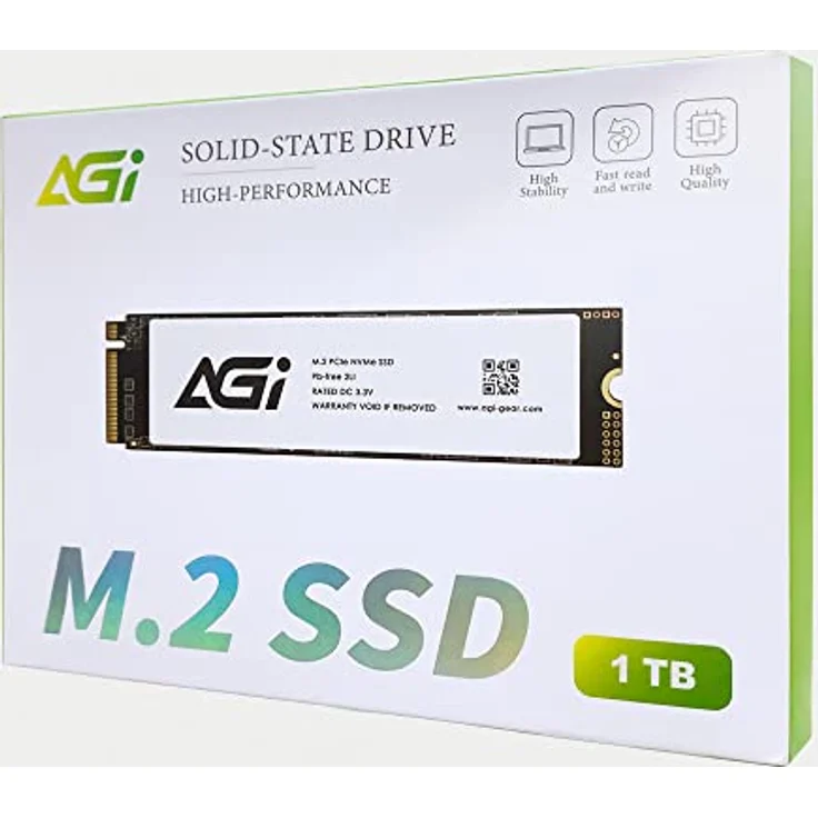 AGI TECHNOLOGY Festplatten Modell AGI SSD INTERNE M.2 1TB PCIE 2280 GEN. 3X4 LESEN/SCHREIBEN 2570/2070 MBPS – Bild 3