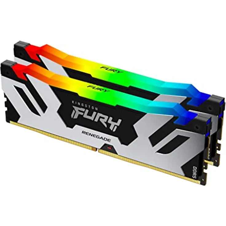 Kingston FURY Renegade Schwarz RGB XMP 48GB 7200MT/s DDR5 CL38 DIMM Desktop Gaming Speicher (Kit mit 2 ) - KF572C38RSAK2- 48 - Preisvergleich