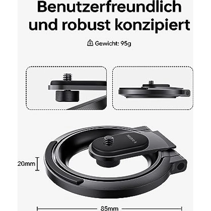 Anker Nebula D0730, Faltbare Projektorhalterung für tragbare Beamer, maximale Traglast 3 kg, schwarz – Bild 3
