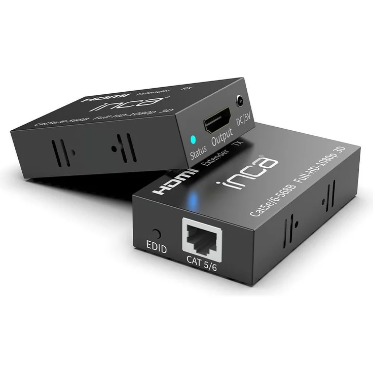 Inca Full HD Extender IEX-60, KVM Switch mit 1080P/60Hz, HDMI 1.4a, kabelgebundene Übertragung