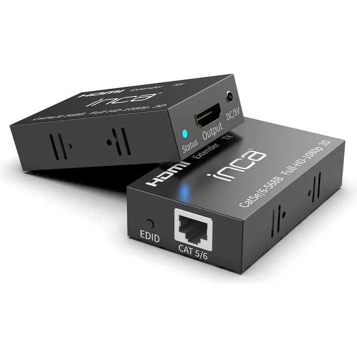Inca Full HD Extender IEX-60, KVM Switch mit 1080P/60Hz, HDMI 1.4a, kabelgebundene Übertragung