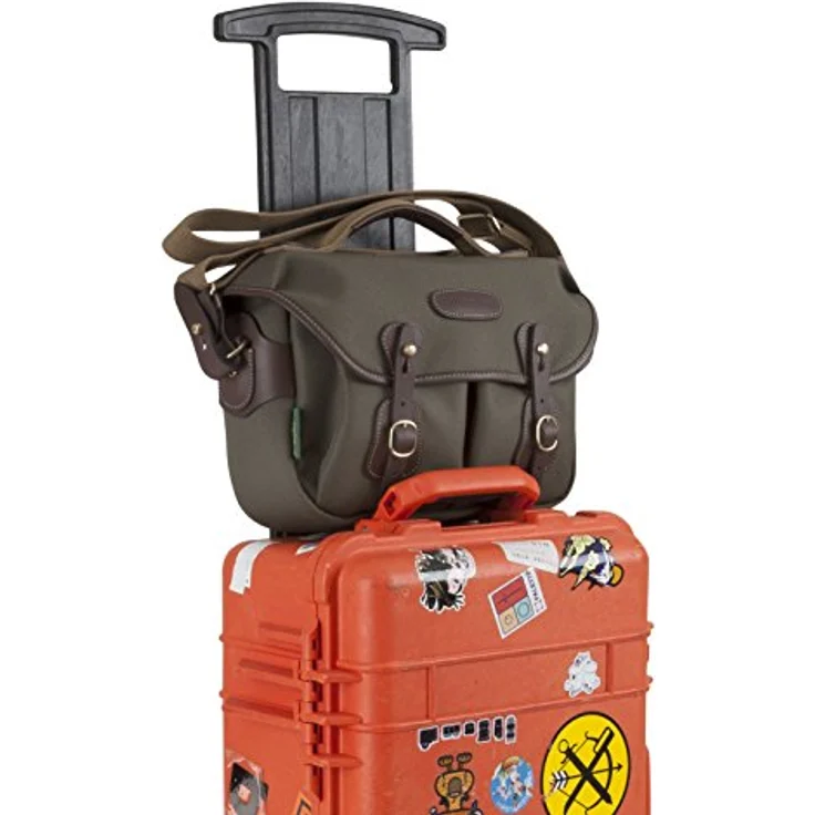 Billingham Small Pro – Tasche Rucksack FibreNyte (Schnellverschluss-System, Regenabweiser) grün und Toasten – Bild 10