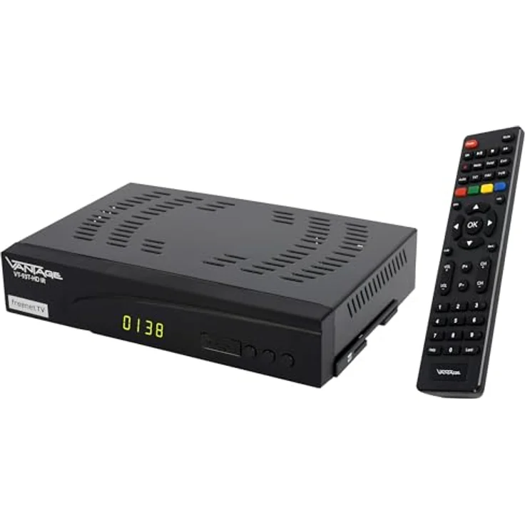 Vantage VT-93 C/T-HD Universal Combo-Receiver für den Empfang von Kabel- & DVB-T2 Signalen, PVR-Funktion, USB-Multimedia, freenet TV, EPG, Time Shift, mehrsprachige Menüführung, schwarz – Bild 5
