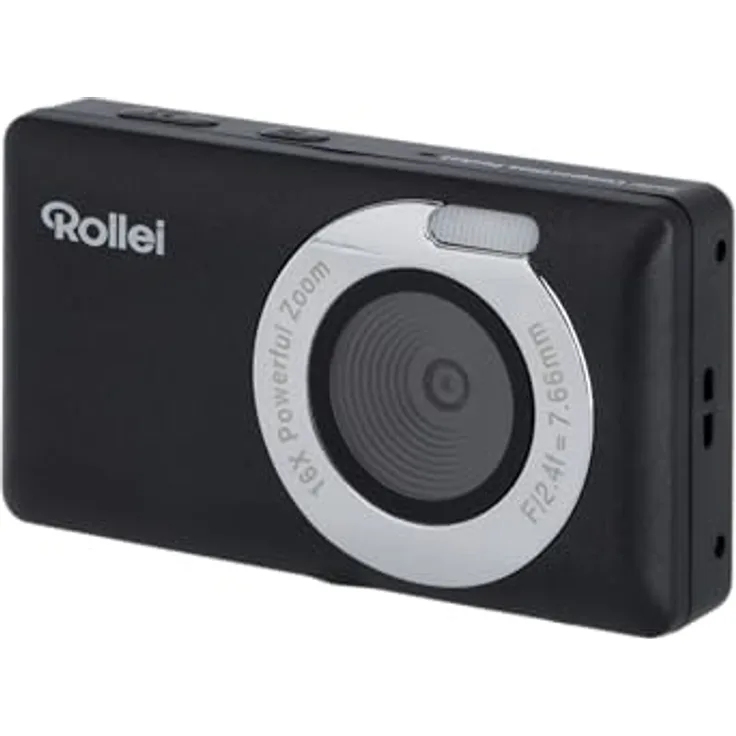 Rollei Compactline Pocket Digitalkamera – 50 MP, 16-facher Digital-Zoom, 2.7K Videoqualität, kompakt und leicht für unterwegs, benutzerfreundliches Design