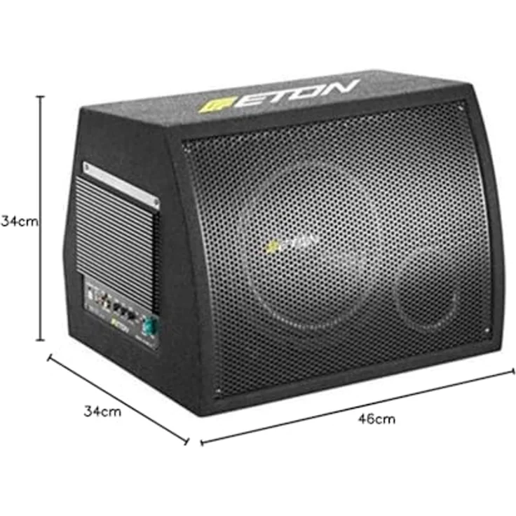 ETON Move M10-300A Aktiv Subwoofer, 25 cm mit integriertem Verstärker, strapazierfähiger Teppich, schwarz – Bild 2