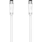 Hama Antennen-Anschlusskabel, 15 m, Weiß, 90 dB, Koax-Stecker - Koax-Kupplung