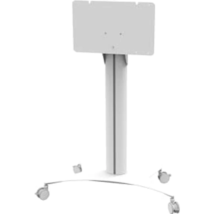 celexon Display Rollwagen Seoul - für Samsung FLIP - Displaygröße bis 65" - Traglast bis 50 kg - Maße: 118 cm x 56 cm x 167 cm - weiß – Bild 3