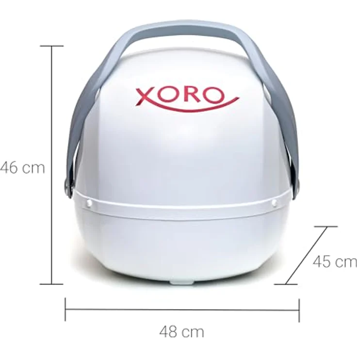 Xoro MPA 38 Vollautomatische Mobile Satelliten-Antenne (Twin-LNB) weiß – Bild 6