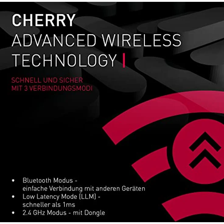 CHERRY MX 8.2 TKL Wireless, kabellose mechanische Gaming-Tastatur ohne Nummernblock, Deutsches Layout (QWERTZ), RGB-Beleuchtung, inkl. Metallkoffer für Transport, MX Brown Switches, schwarz – Bild 3